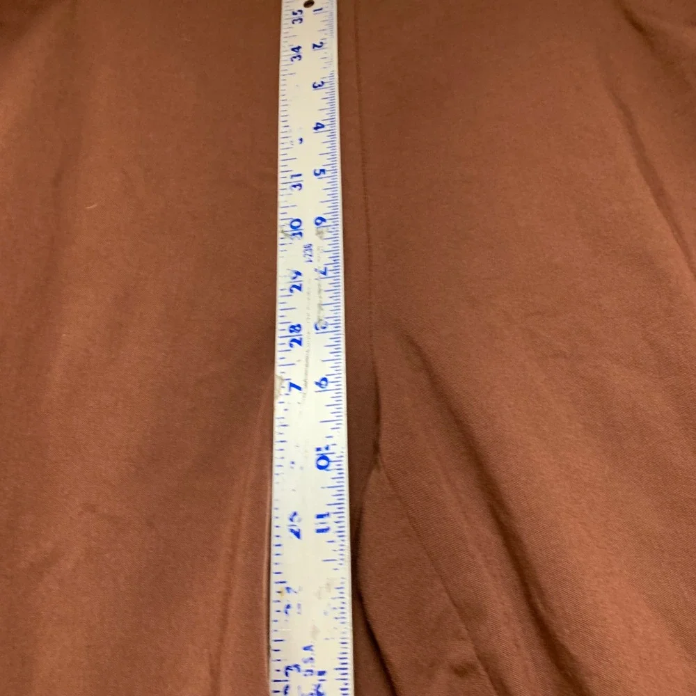 Chico's Pull On Trousers Womens 18R 3.5R Brown Straight Leg Stretch Excellent